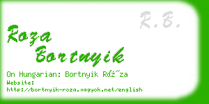 roza bortnyik business card